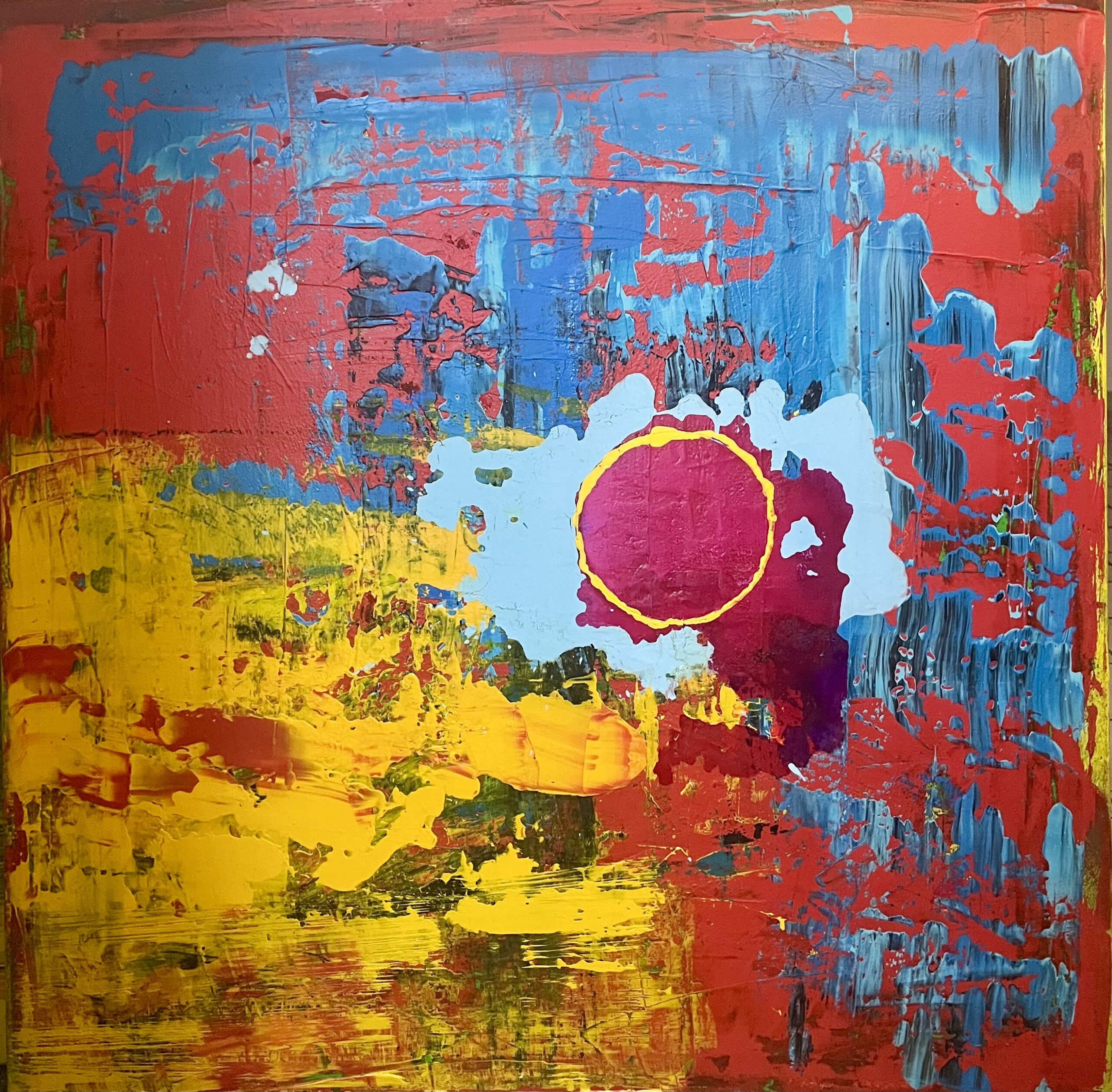 Peter Hirmer; Abstract Painting; Oil&Acrylic on Canvas