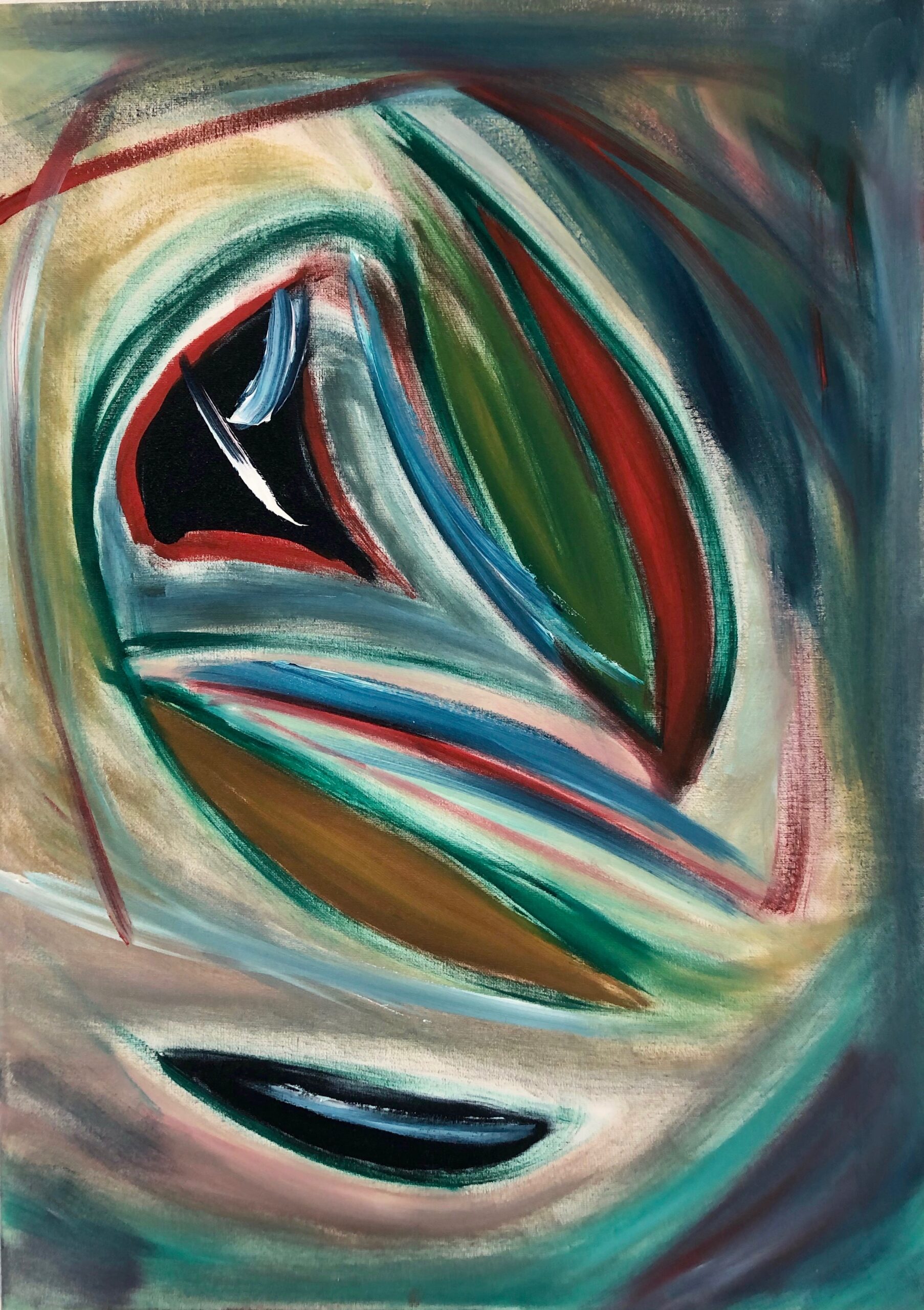 Peter Hirmer; Abstract Painting; Oil&Acrylic on Canvas