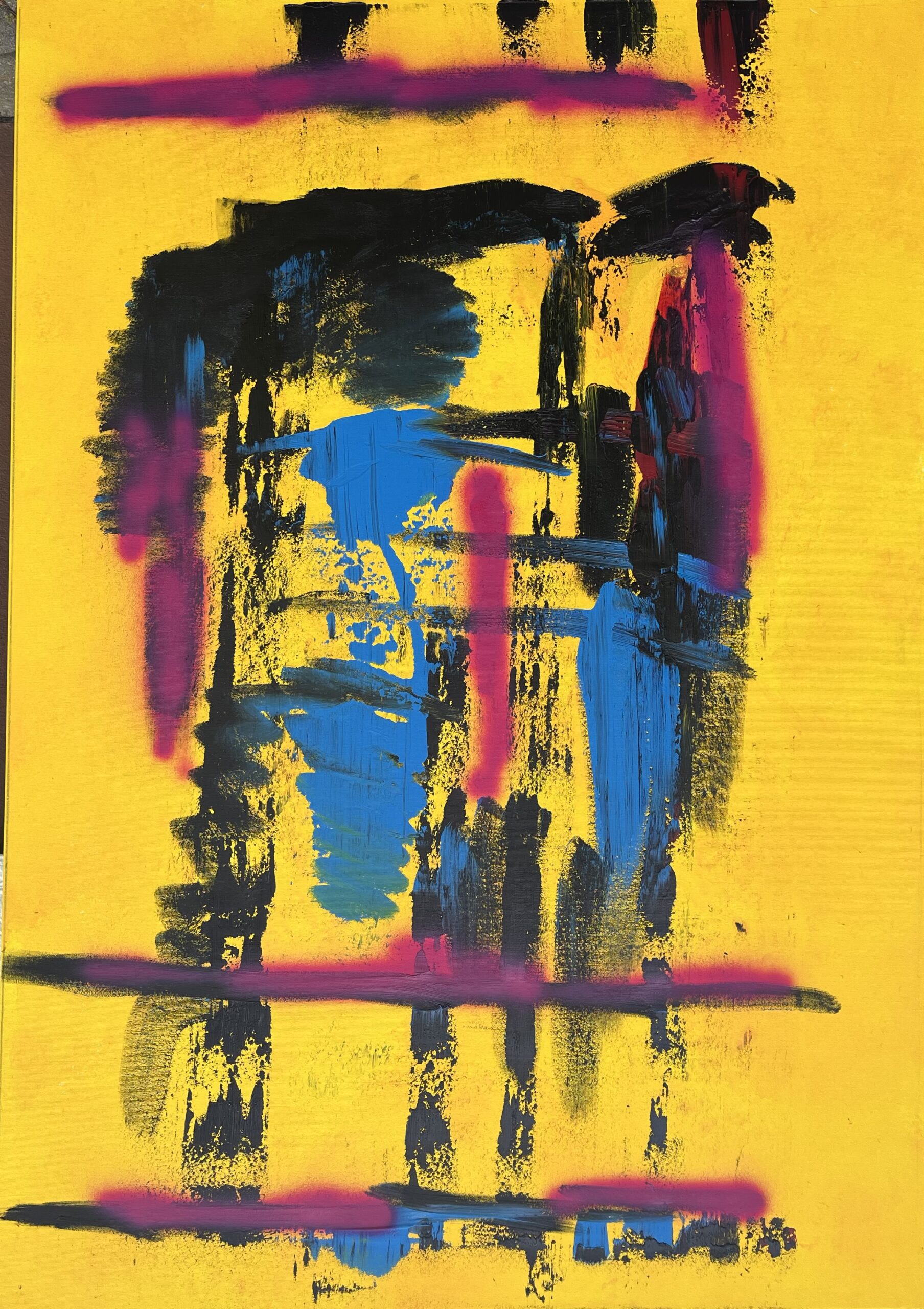 Peter Hirmer; Abstract Painting; Oil&Acrylic on Canvas