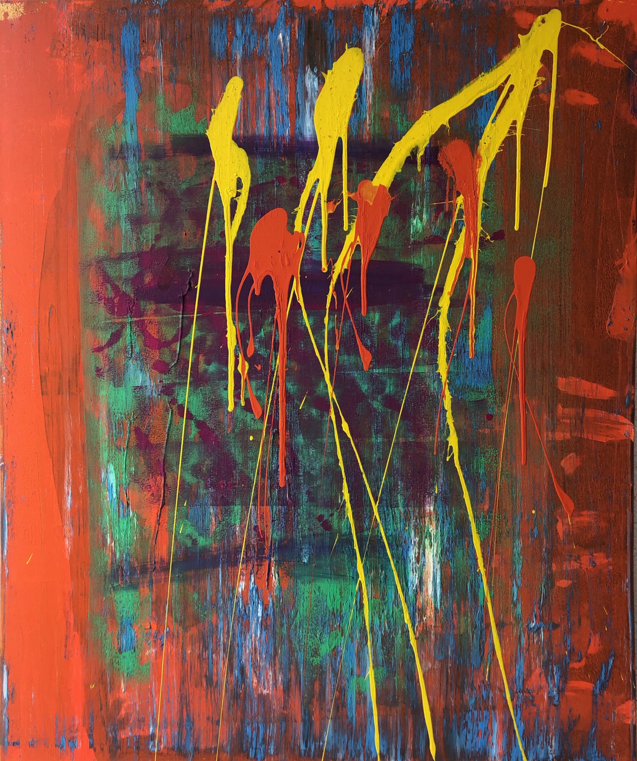 Peter Hirmer; Abstract Painting; Oil&Acrylic on Canvas