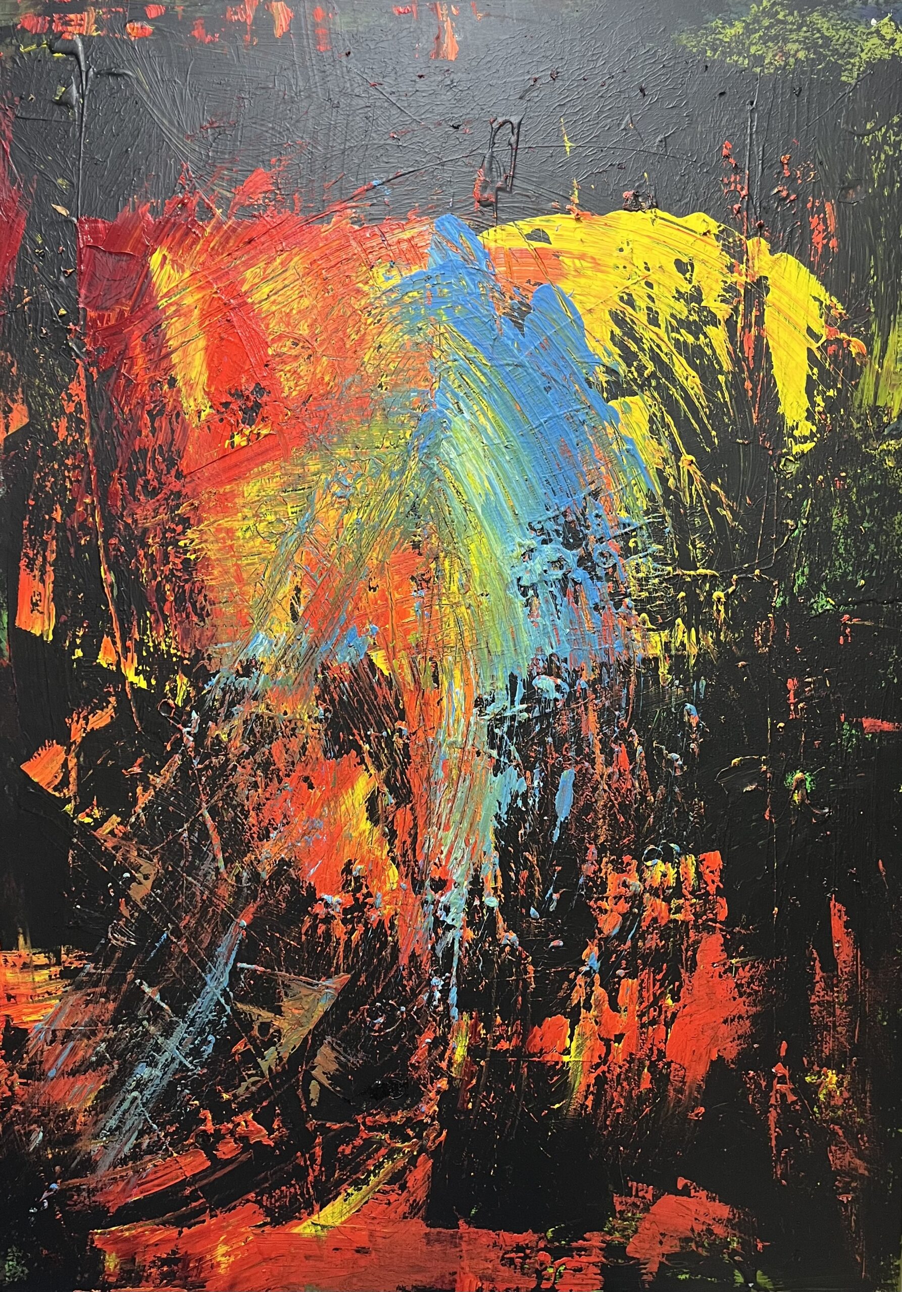 Peter Hirmer; Abstract Painting; Oil&Acrylic on Canvas