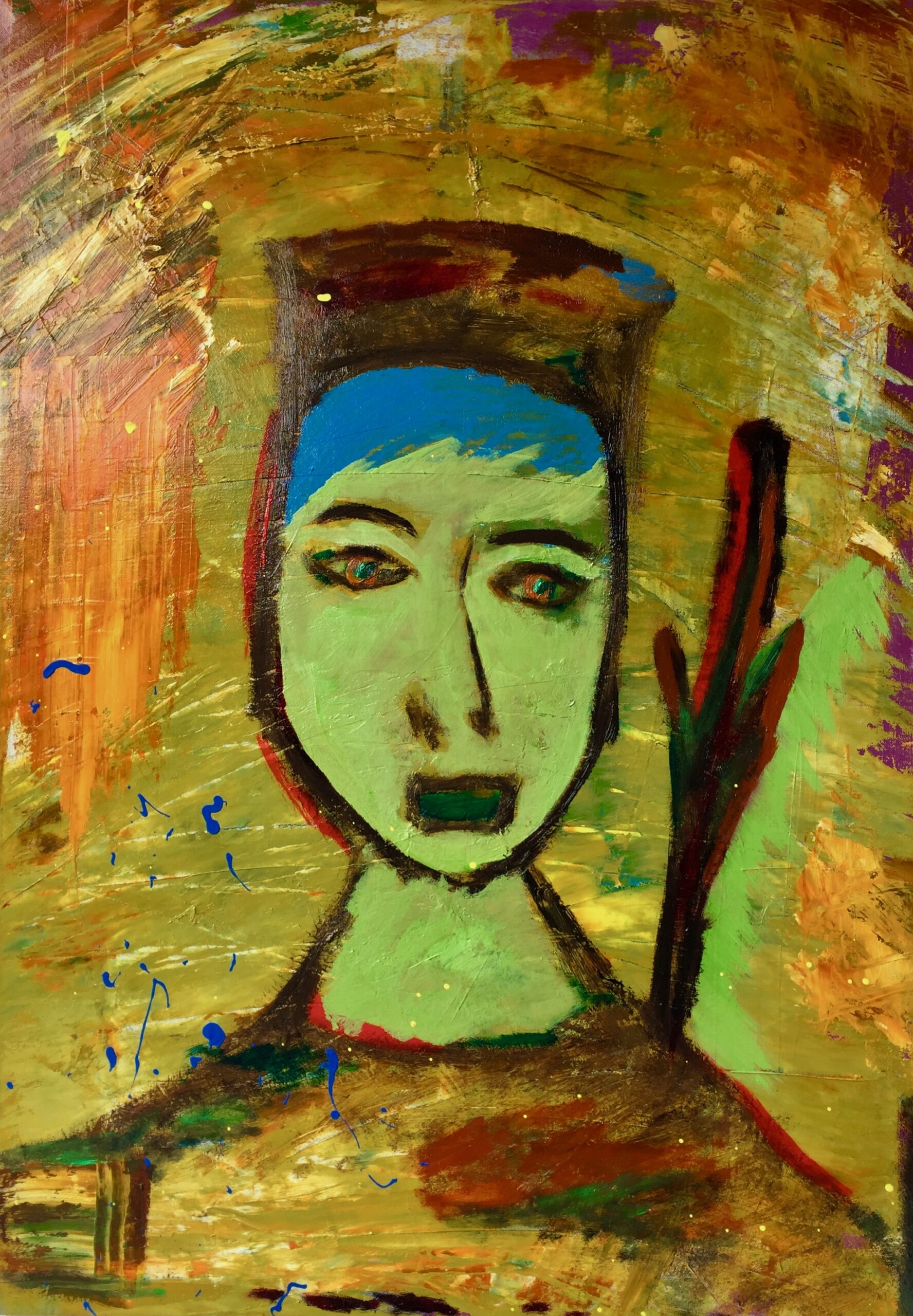 Peter Hirmer; Abstract Painting; Oil&Acrylic on Canvas