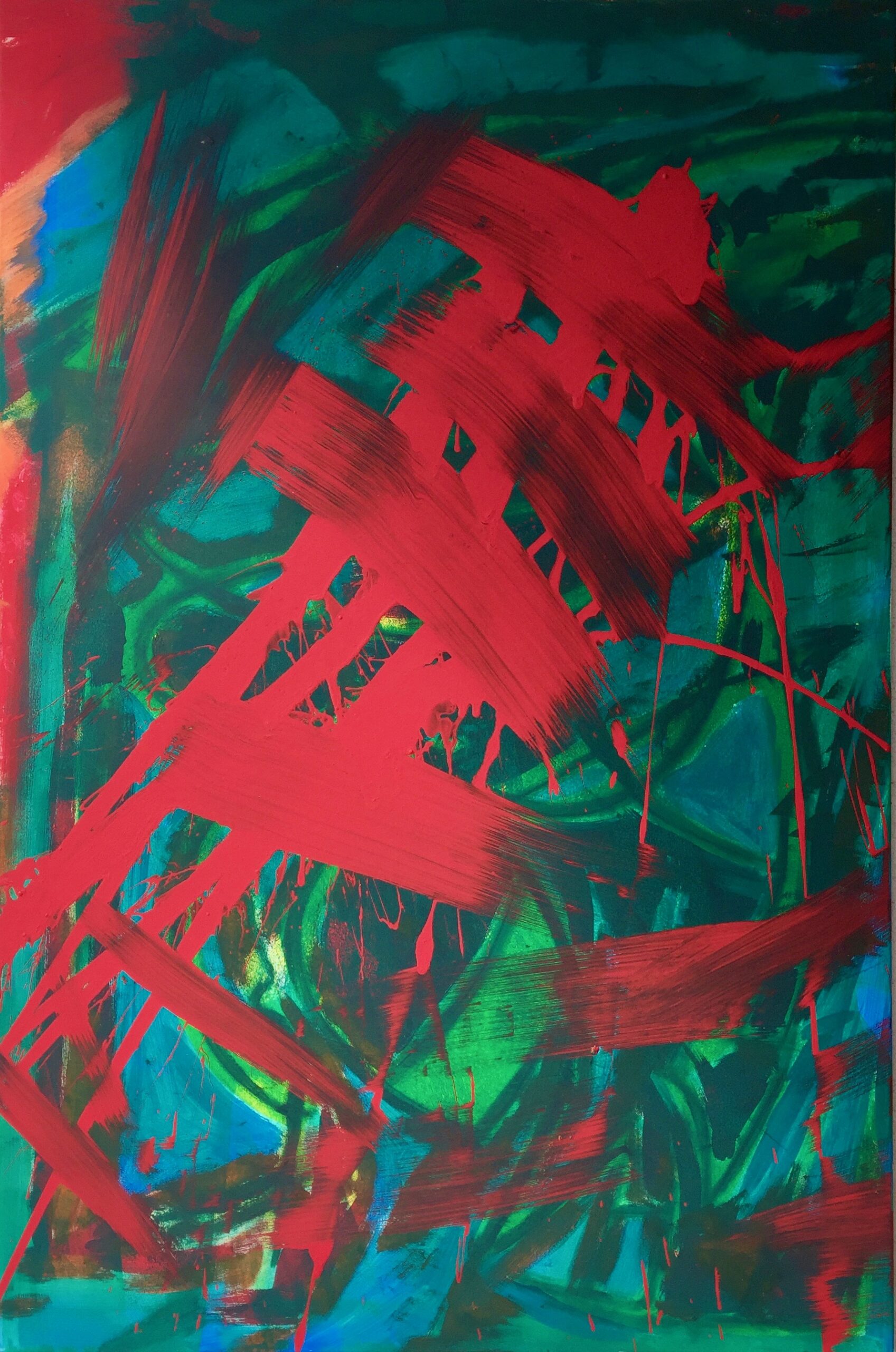 Peter Hirmer; Abstract Painting; Oil&Acrylic on Canvas