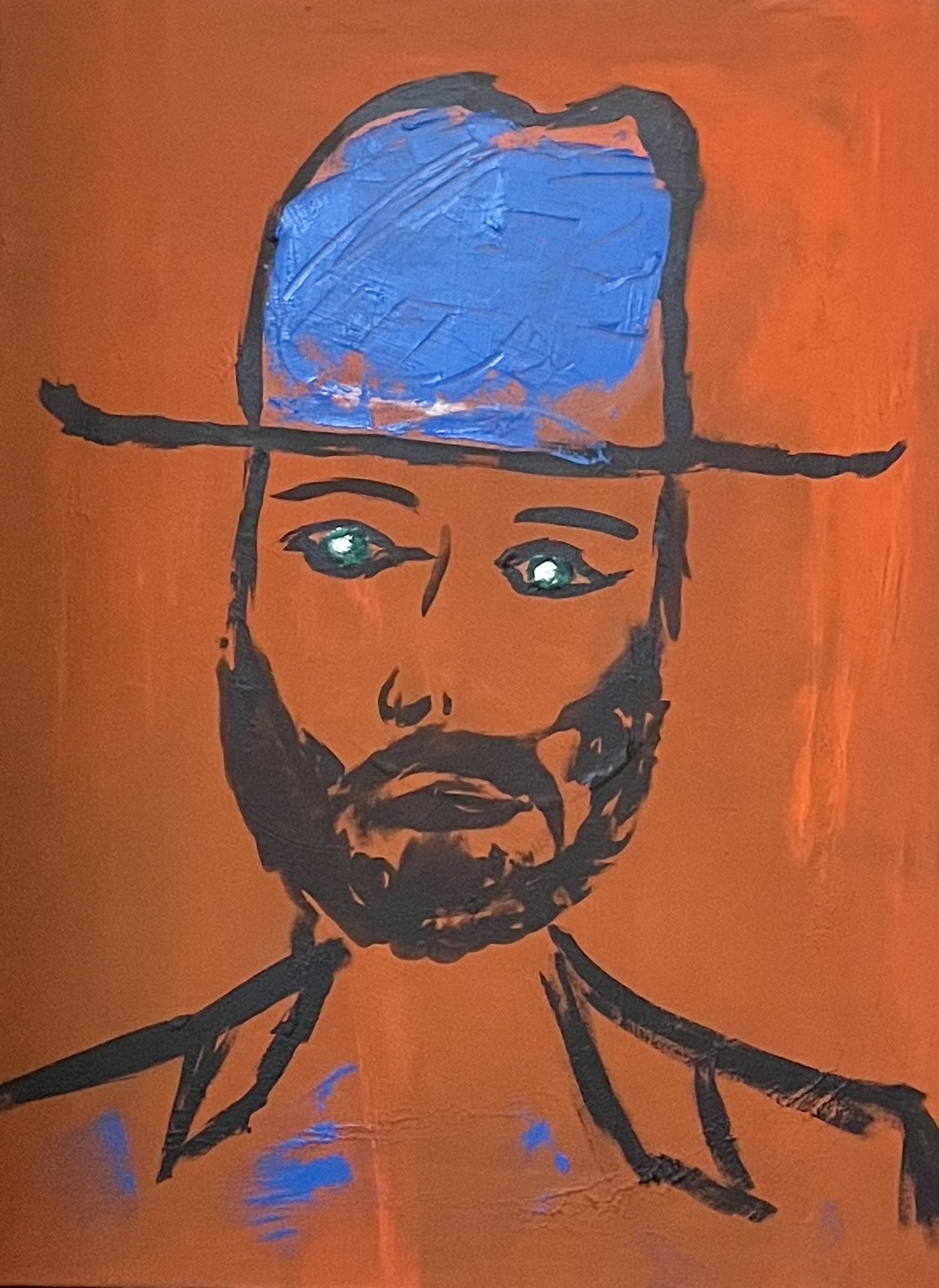 Acrylic Comic Cowboy